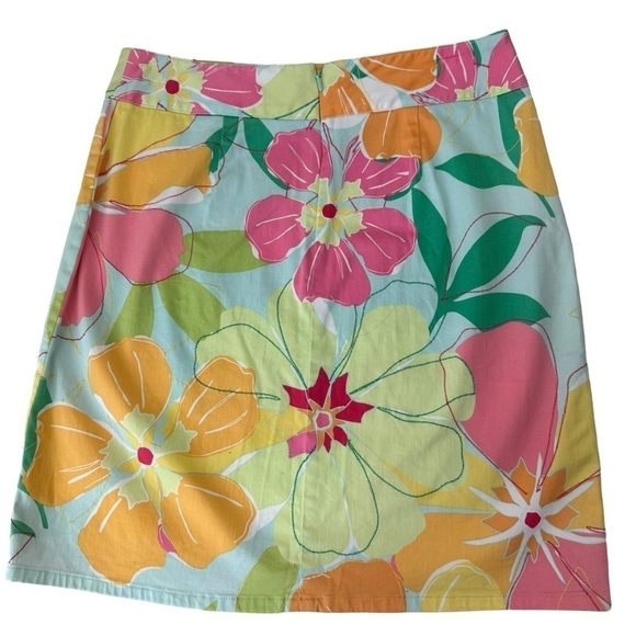 Talbots Floral Summer Garden Stretch Skirt, 8P - Picture 9 of 9